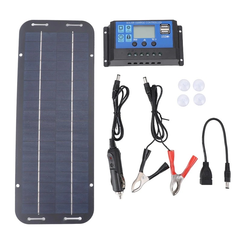 Solar Emergency Charger - Kit Pengisi Daya Panel Surya Fleksibel