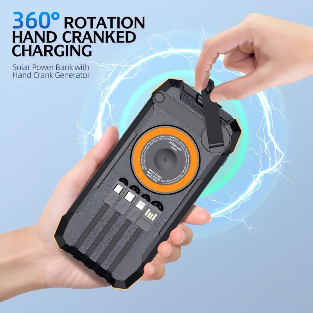 Power Bank Tenaga Surya 50000m - Solar Emergency Charger ulasan dan harga